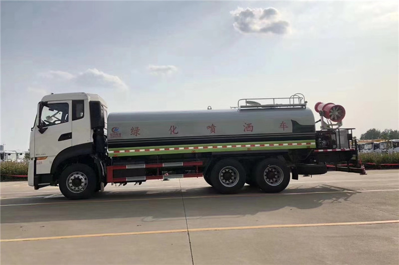 東風(fēng)天龍后八輪20噸噴霧車，國六綠化噴灑車