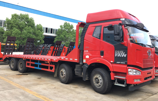 國五解放J6前四后八平板車